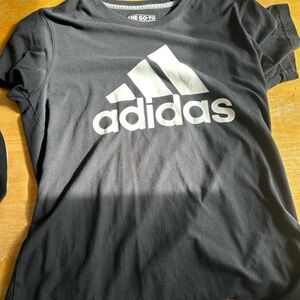 Adidas Black Short Sleeve Tee with Iconic Logo